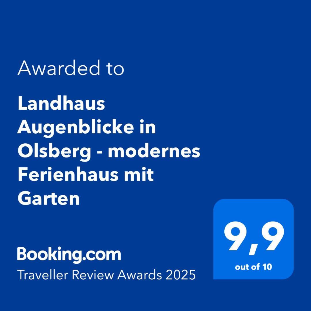 Landhaus Augenblicke In Olsberg - Modernes Ferienhaus Mit Garten Экстерьер фото